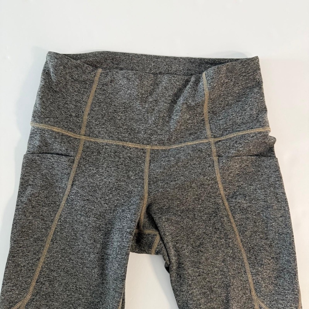Athleta Salutation Stash Pocket Tight Grey Heather Leggings Womens XSP Petite